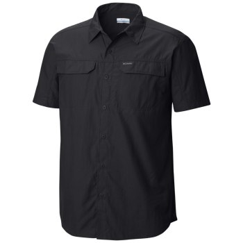 Columbia Silver Ridge 2.0 Short Sleeve Big, Camisa Negros Para Hombre | 069237-MUS